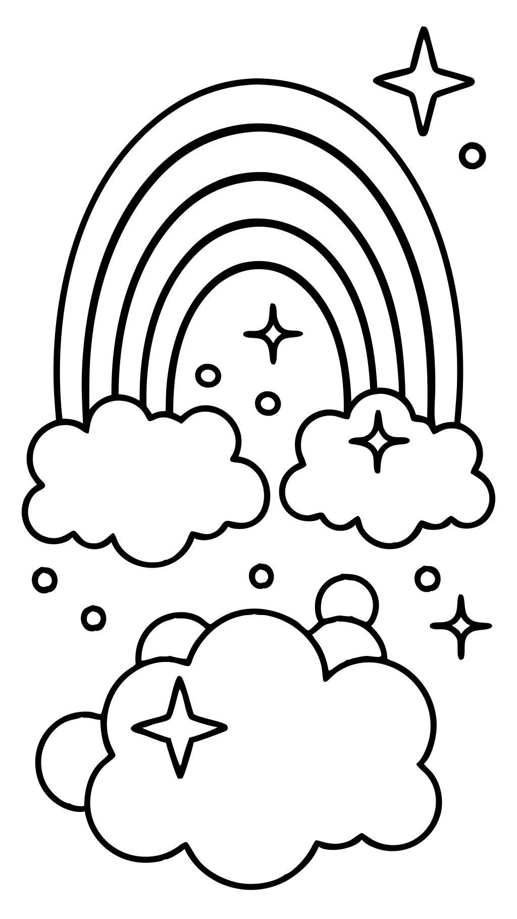 rainbows coloring pages